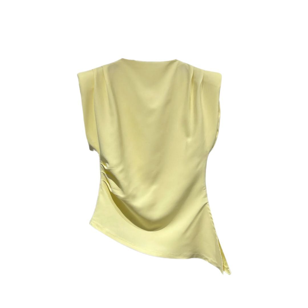 Top Asymmetrisch Geel - Afbeelding 2