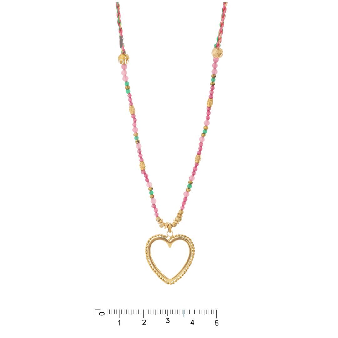 Ketting Met Kralen En Hartje