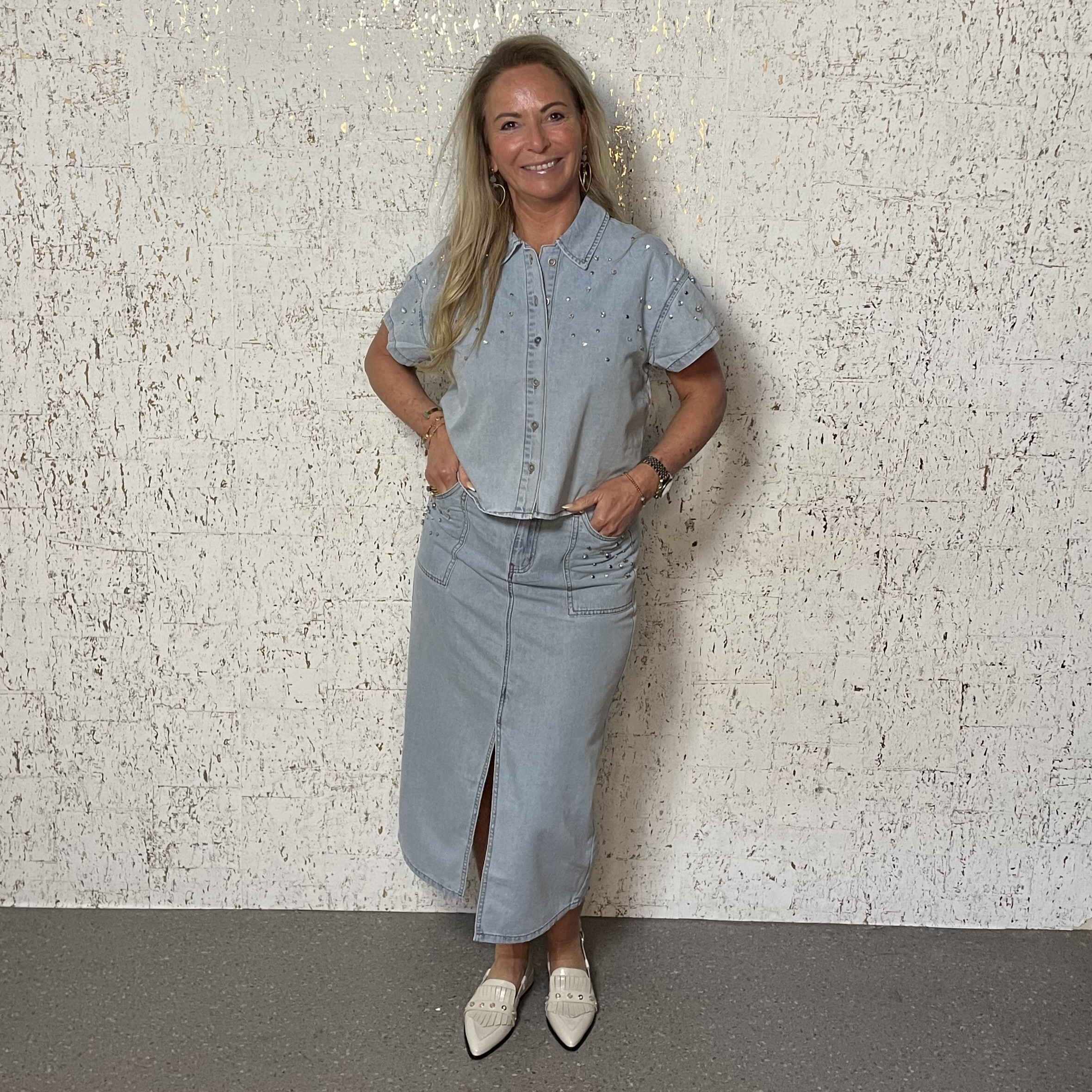 Spijkerrok Strass HS25.12204 Jeans Blue