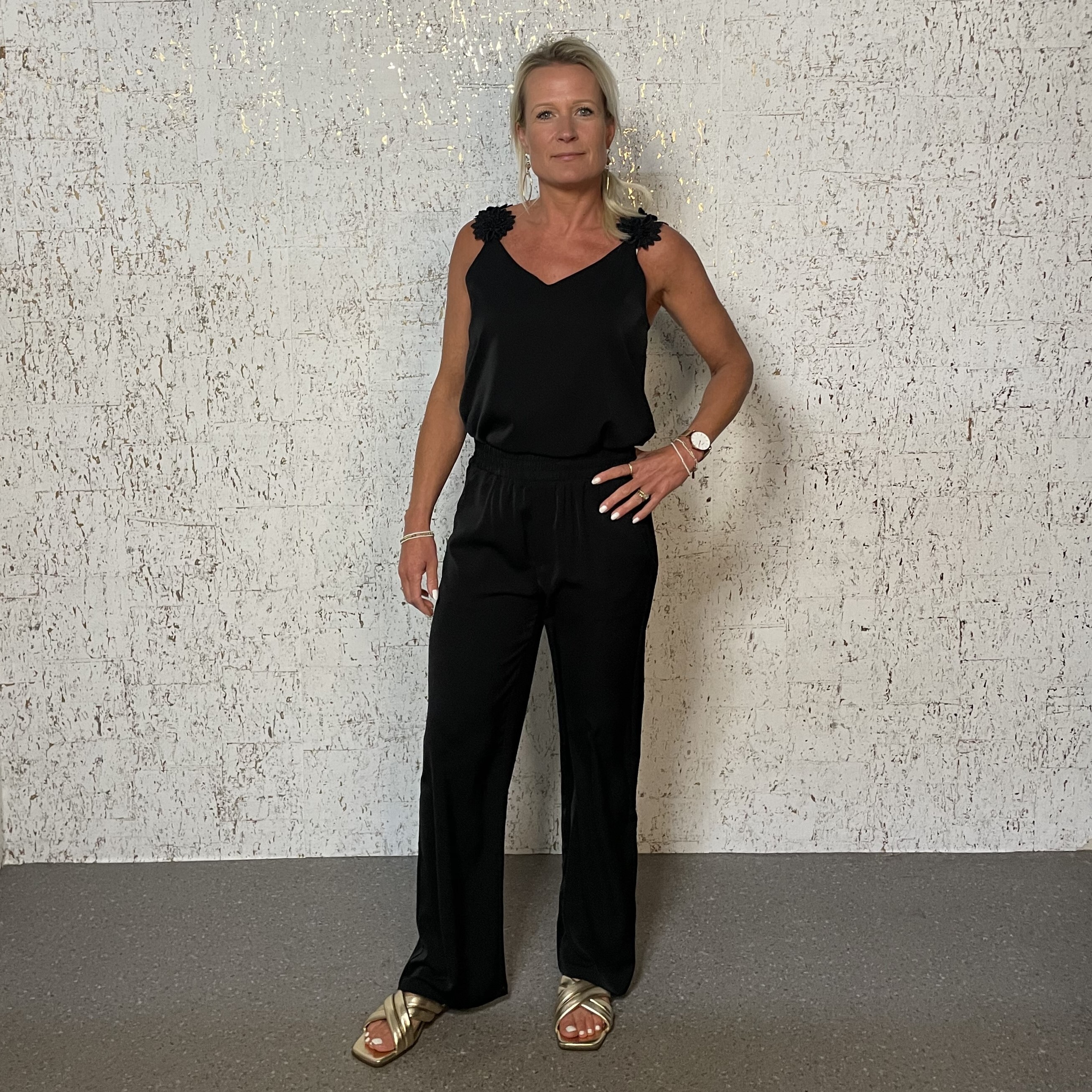 Broek Wijde Pijpen Zwart