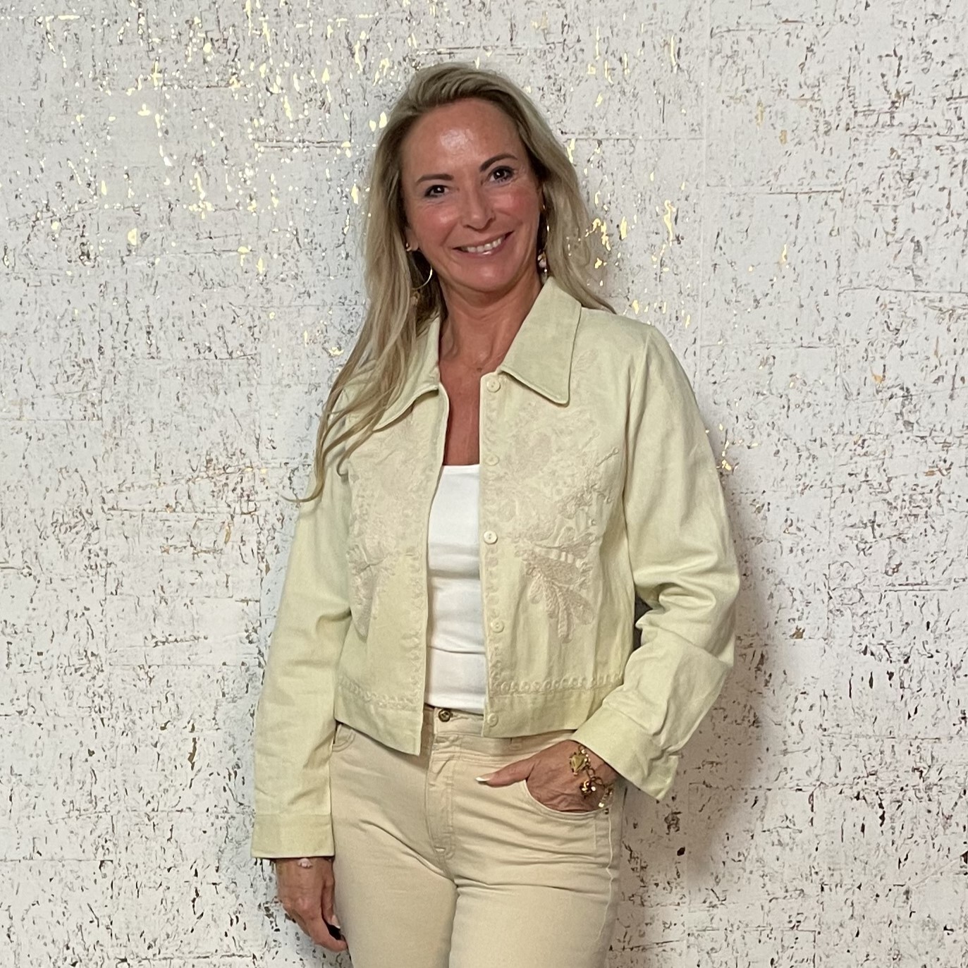 Jasje Borduursel Beige