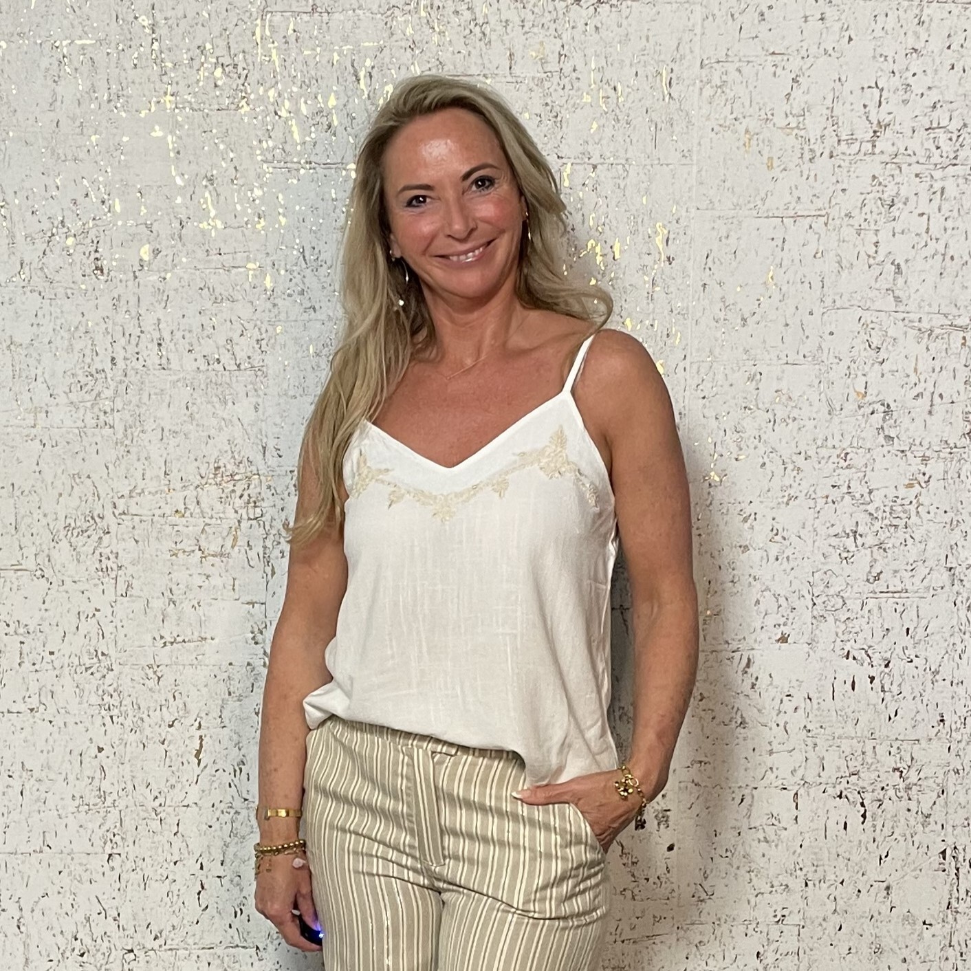 Top Linnenlook Wit