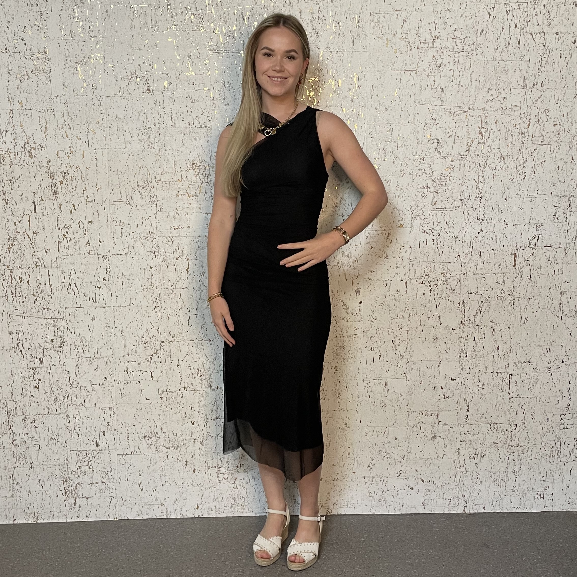 Jurk Asymmetrisch Zwart