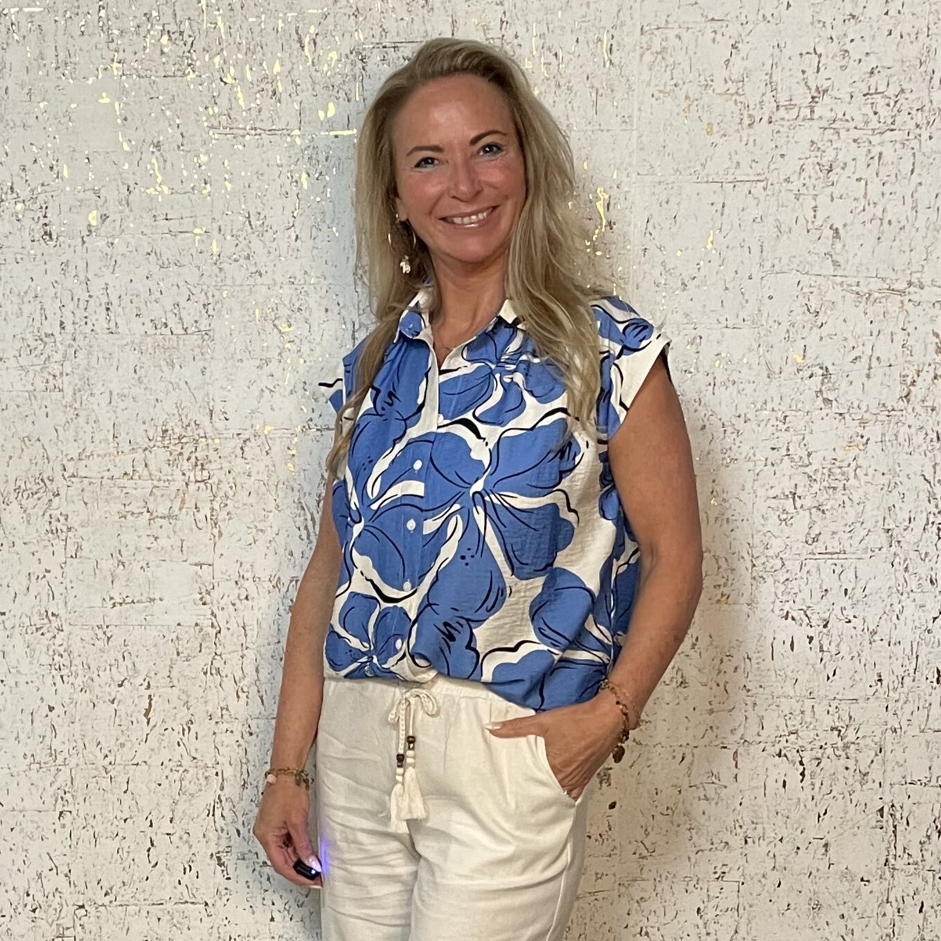Blouse Grote Blauw