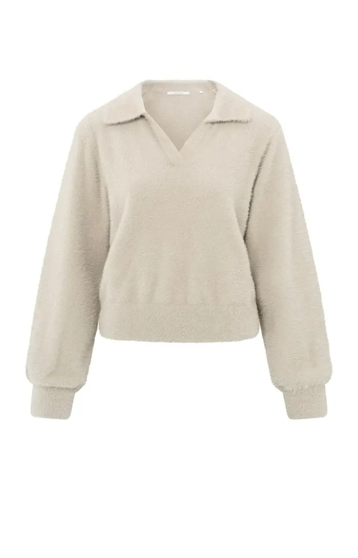Polo Sweater 01-000429-501 Feather Grey Yaya