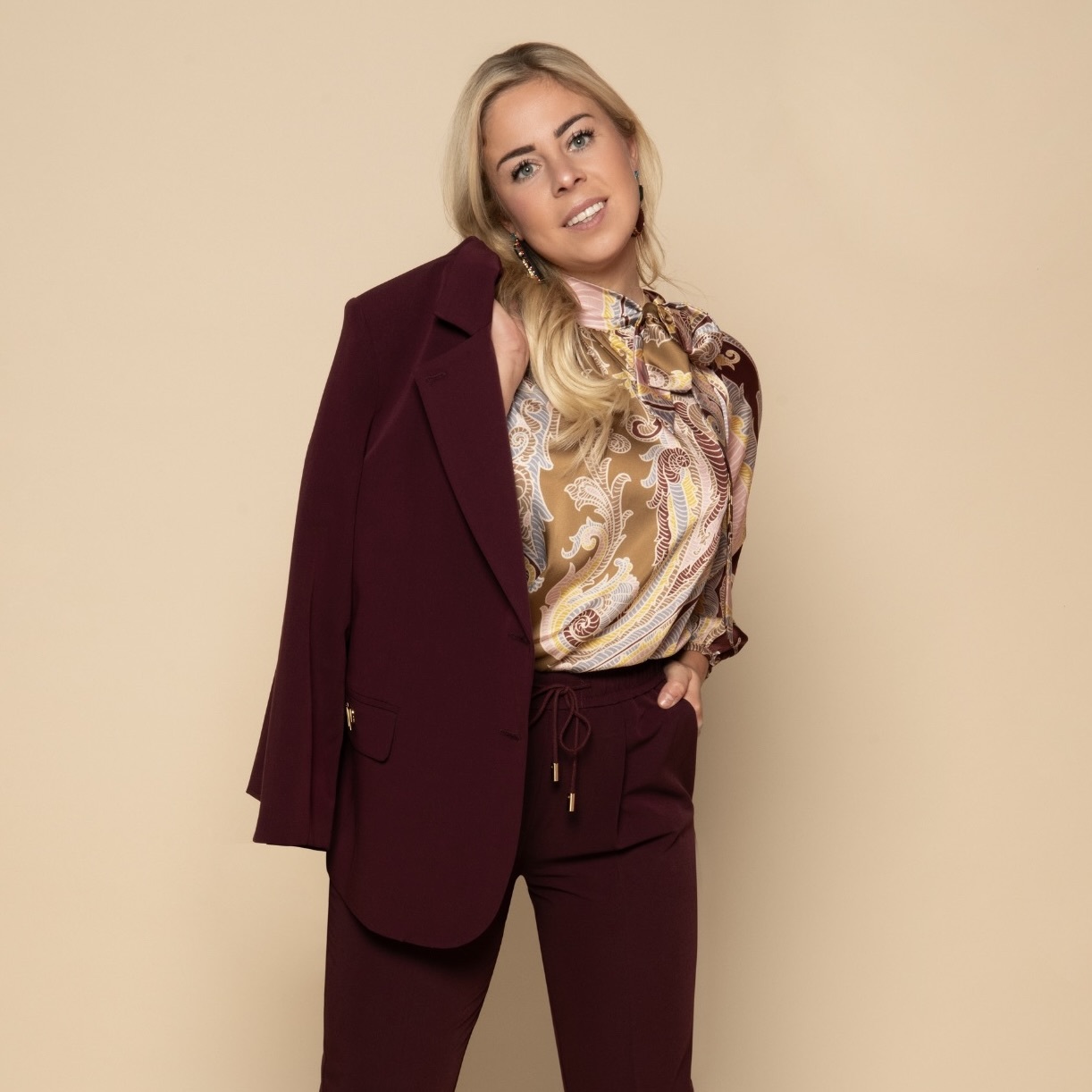 Blazer June Bordeaux Lorense
