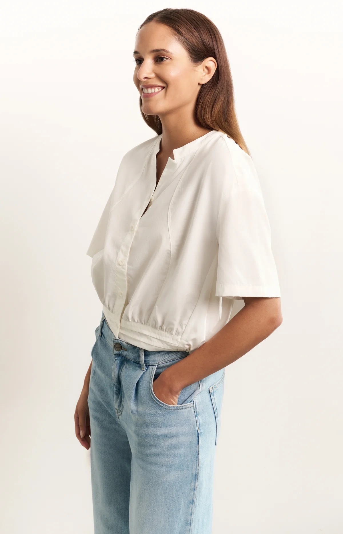 Blouse 01-201148-504 Off White Yaya