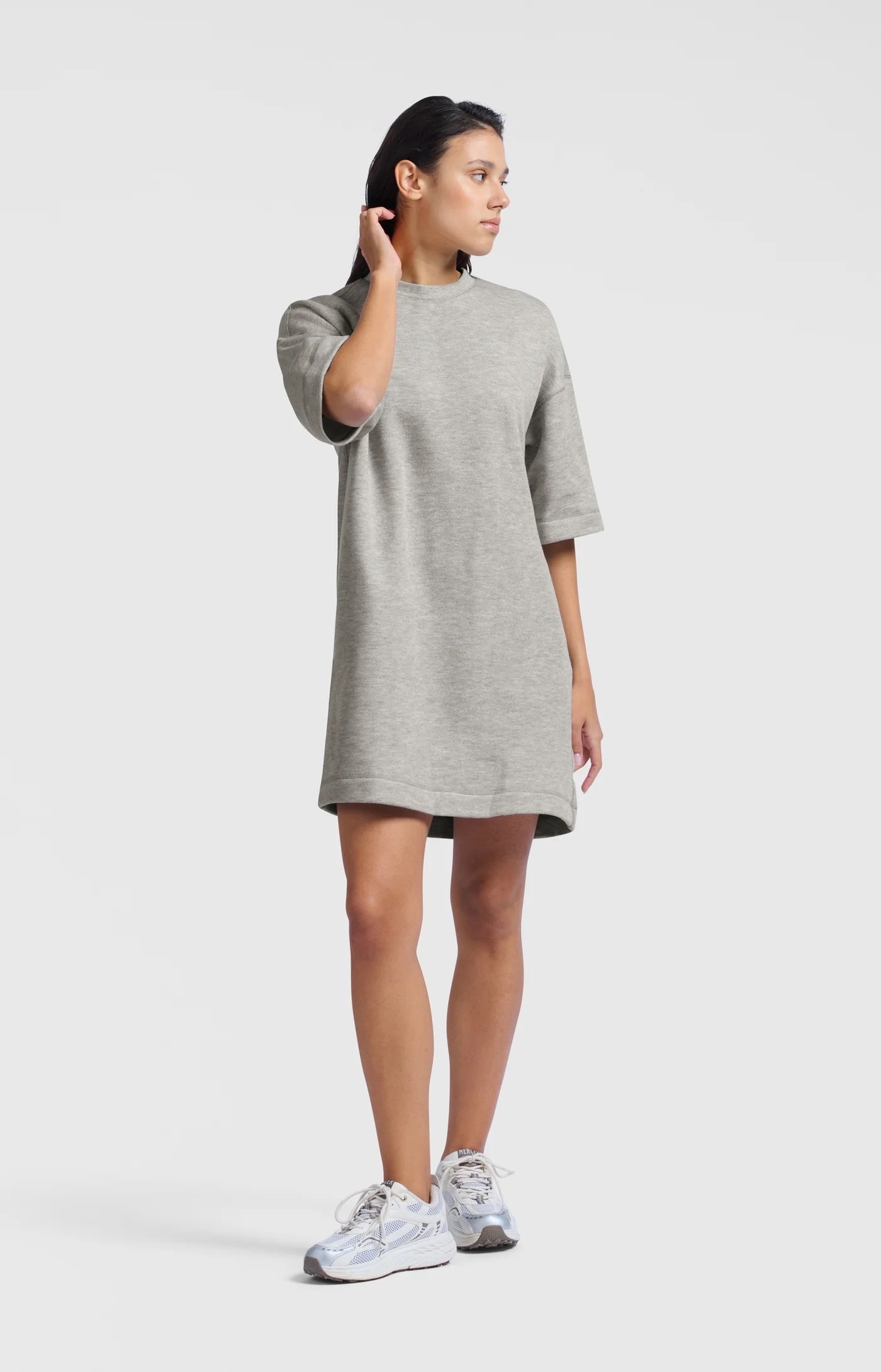 Jurk Soft Grey Melange 01-609174-504 Yaya