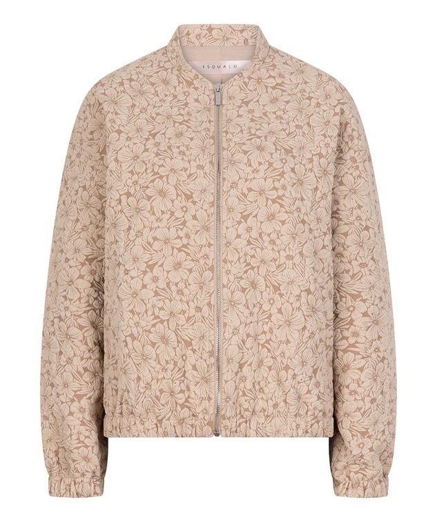 Jacket Bomber Flower 3D F25.19510 Sand Esqualo