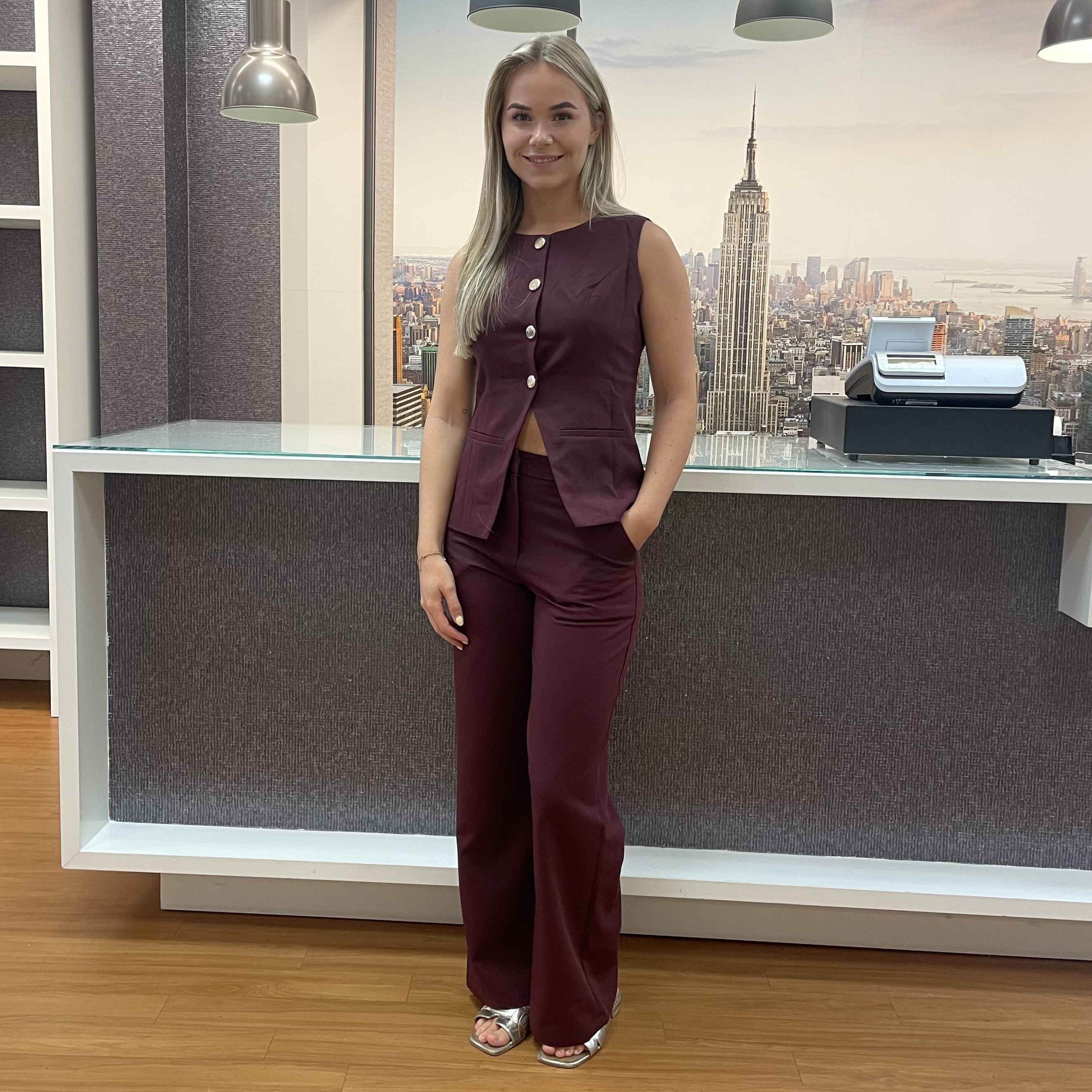 Pantalon Bordeaux