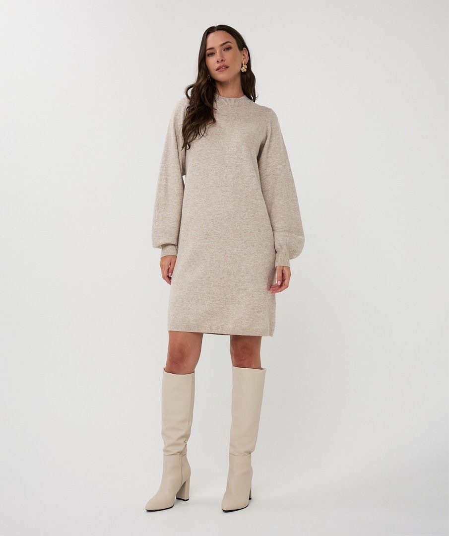 Sweaterdress F25.02518 Light Taupe Melange Esqualo