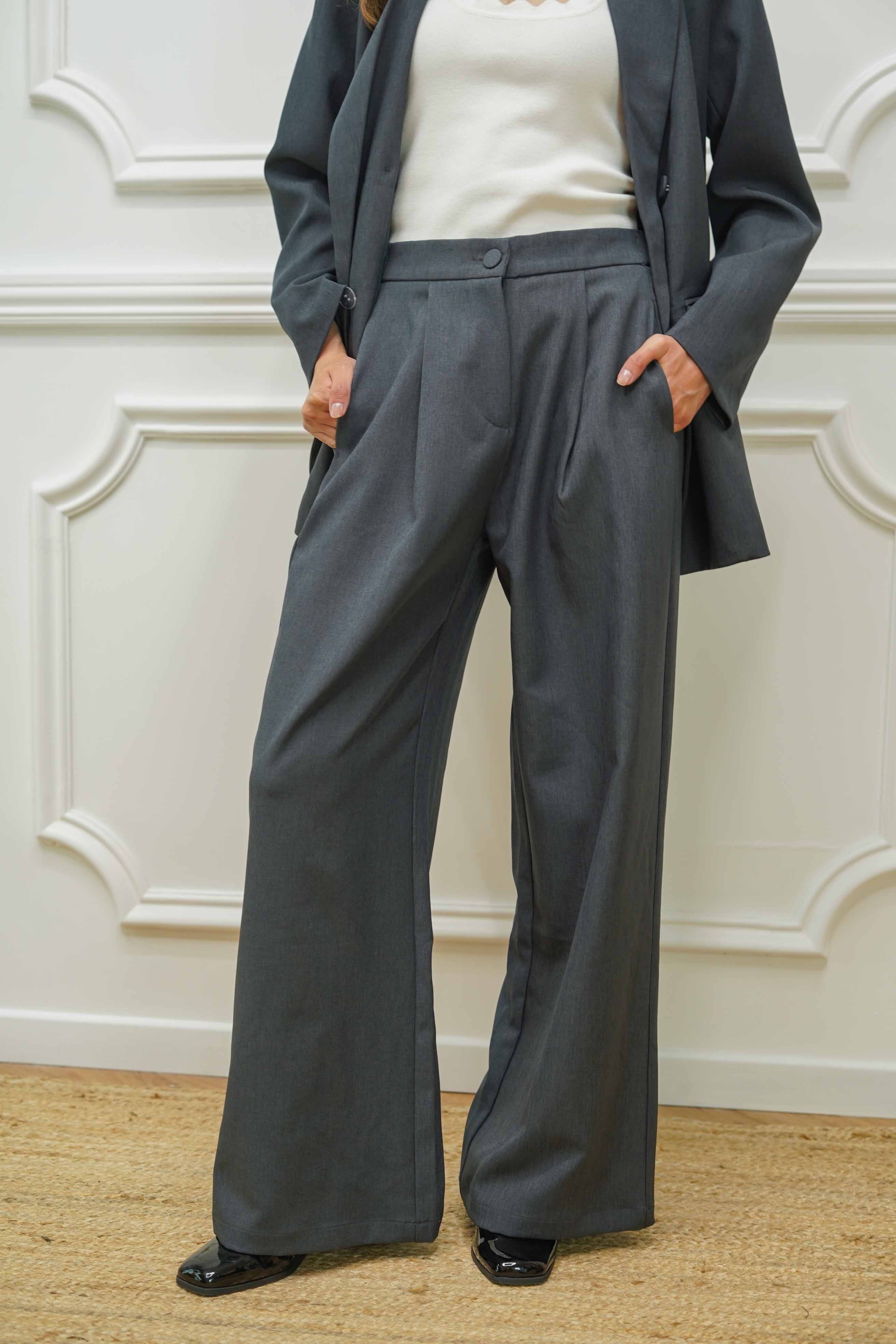 Pantalon A7147 Grijs