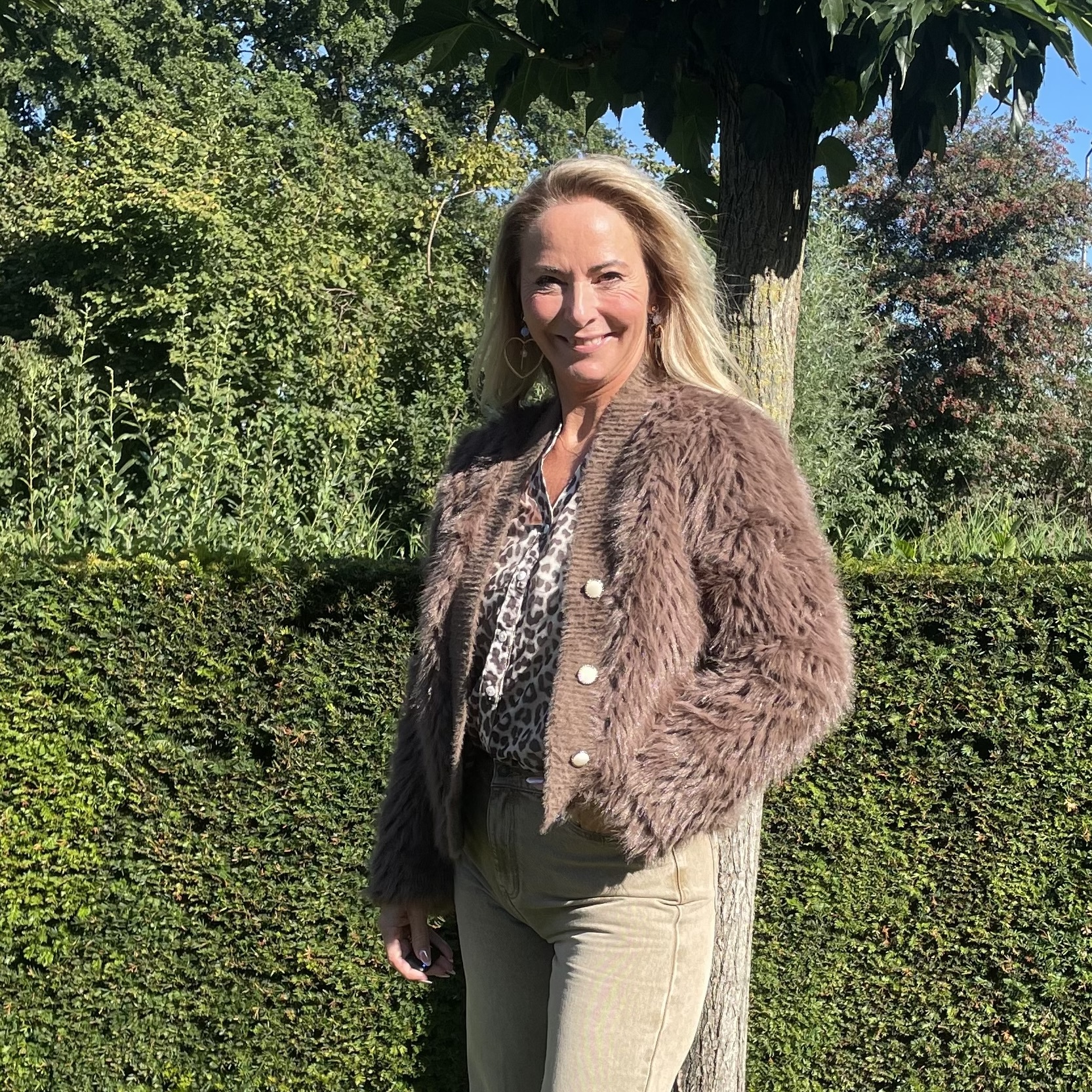 Jas MV069 Faux Fur Bruin